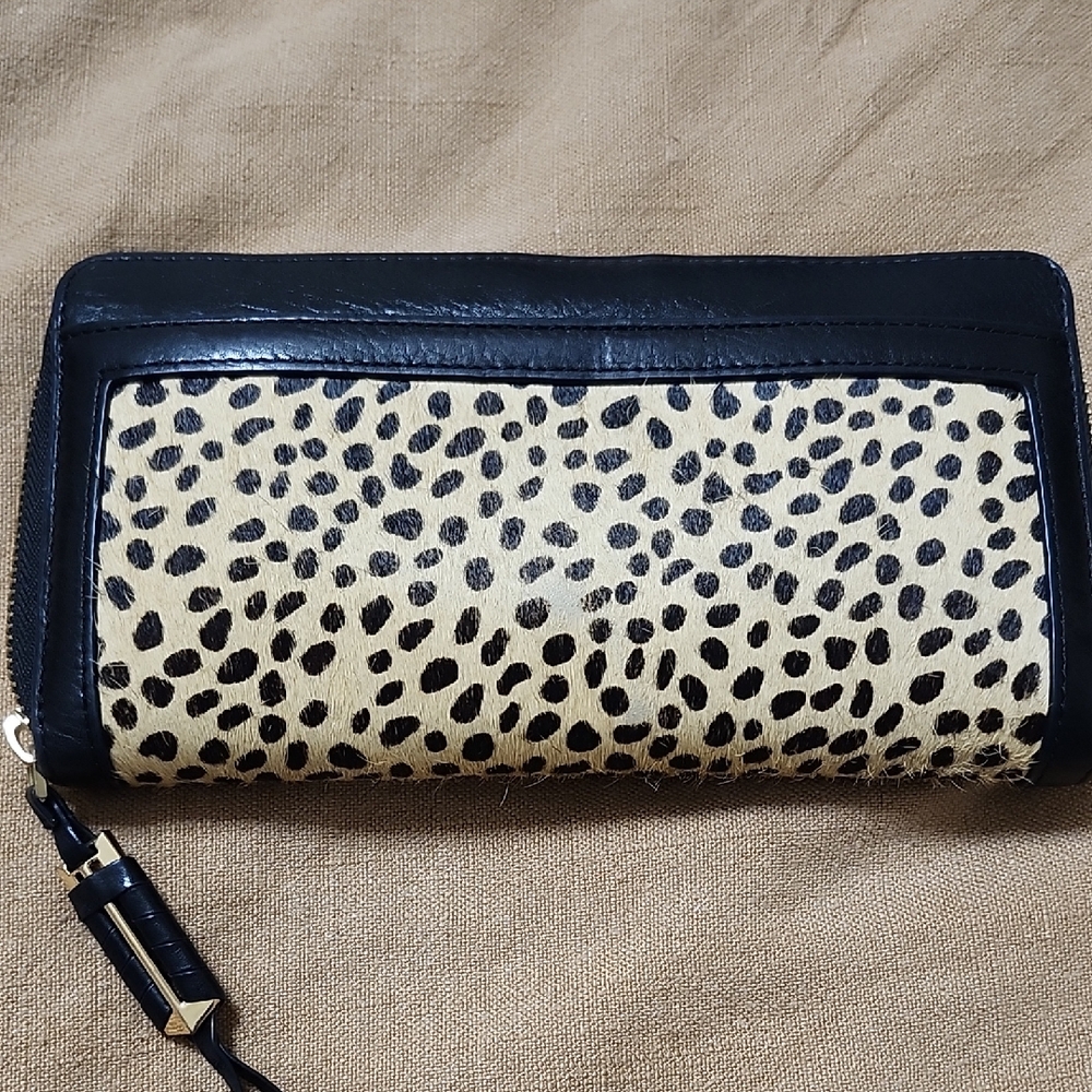 Leopard Print Zip Wallet